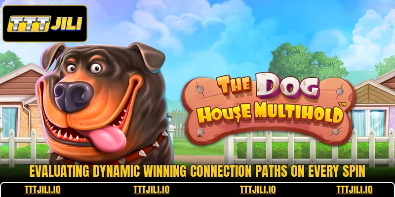 Evaluating dynamic winning connection paths on every spin