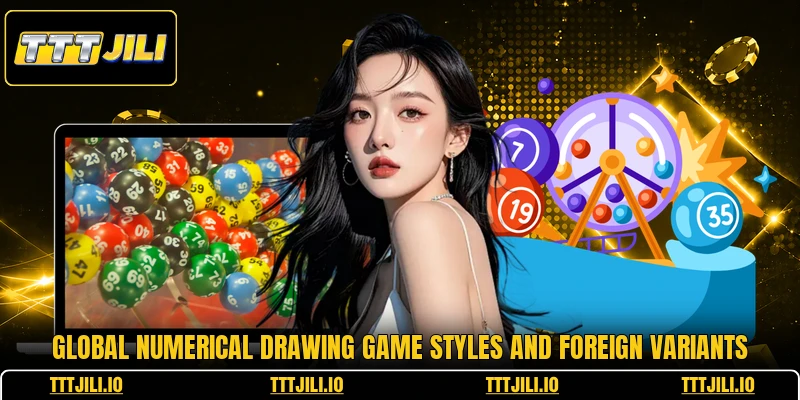 Global numerical drawing game styles and foreign variants