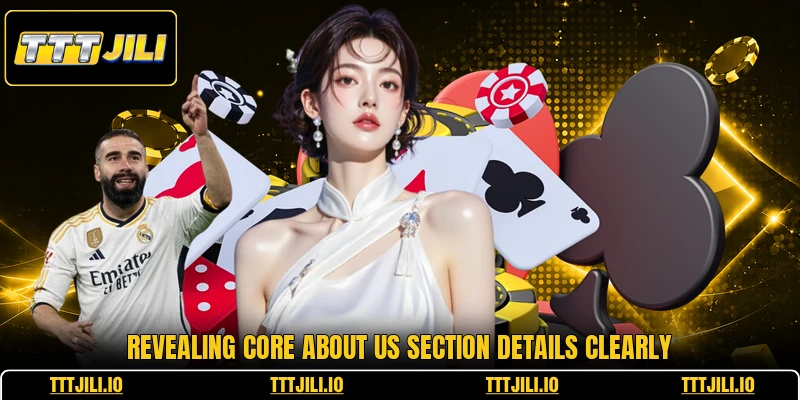 Revealing core about us section details clearly